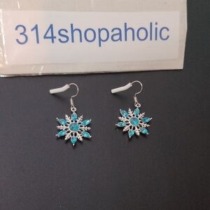 Pierced Snowflake Earrings